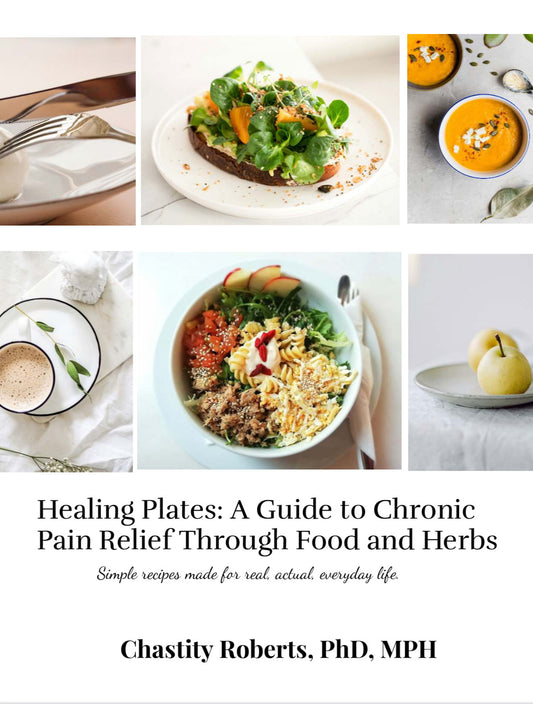 "Healing Plates: A Guide to Chronic Pain Relief Through Food and Herbs" E-book